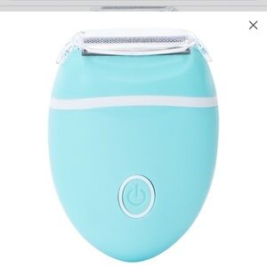Lumie Mini Electric Razor Aqua Blue Washable Blade Portable‎ Travel Shaver NEW